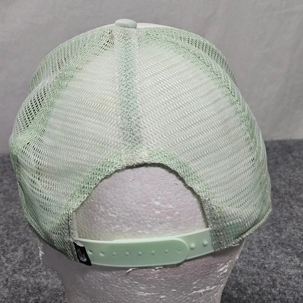 The North Face Trucker Hat Unisex OS Mint Green White Patch Snapback Mesh Cap